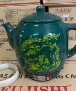 Siêu sắc thuốc GỐM SỨ BÁT TRÀNG Fujishi 3.2 lít HK-066 Ấm thuốc điện nấu tự động ngắt