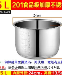 Ruột nồi áp suất 4 lít 5 lít 6 lít Inox 304 chất lượng tốt
