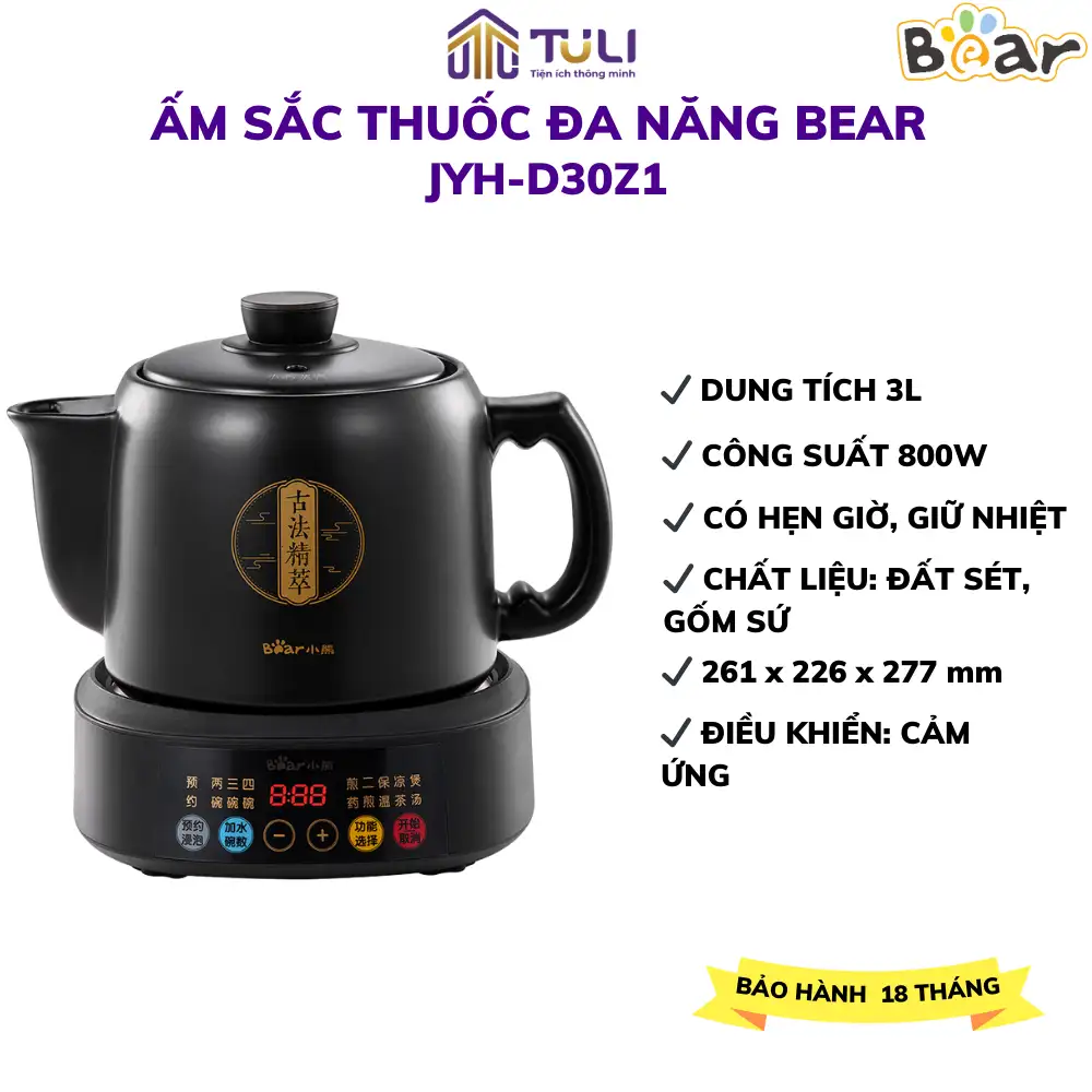 Bear D30Z1-3L- Mới