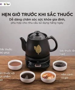 Alternative view of Ấm Sắc Thuốc Bắc HTM-4H40X 4 lít Bear Siêu Sắc Thuốc Ấm Sắc Thuốc Ấm Nấu Thuốc Bắc Siêu Nấu Thuốc Nam Ấm Điện Sắc Thuốc