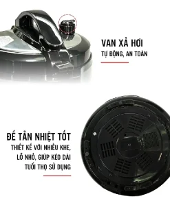 Phụ kiện nồi áp suất Masuto 6 lít LG-06A van xả chính, gioăng ron nắp