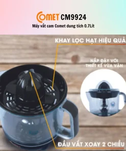 Máy vắt cam Comet CM9924 dung tích 0.7 lít