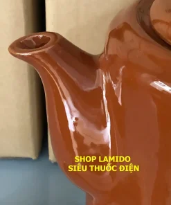 Siêu sắc thuốc điện GỐM SỨ BÁT TRÀNG Fujishi 2.8 lít HK-33BX BÔNG NÂU Ấm thuốc điện nấu tự động ngắt