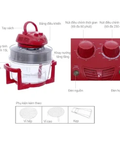 Lò nướng thủy tinh Sanaky VH-158T/D