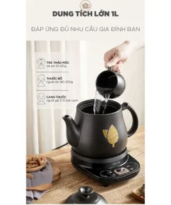 Ấm sắc thuốc 3L đa năng Bear JYH-C30A1 Công suất 500W Giữ Ấm Hẹn Giờ Làm Bằng Gốm Sứ