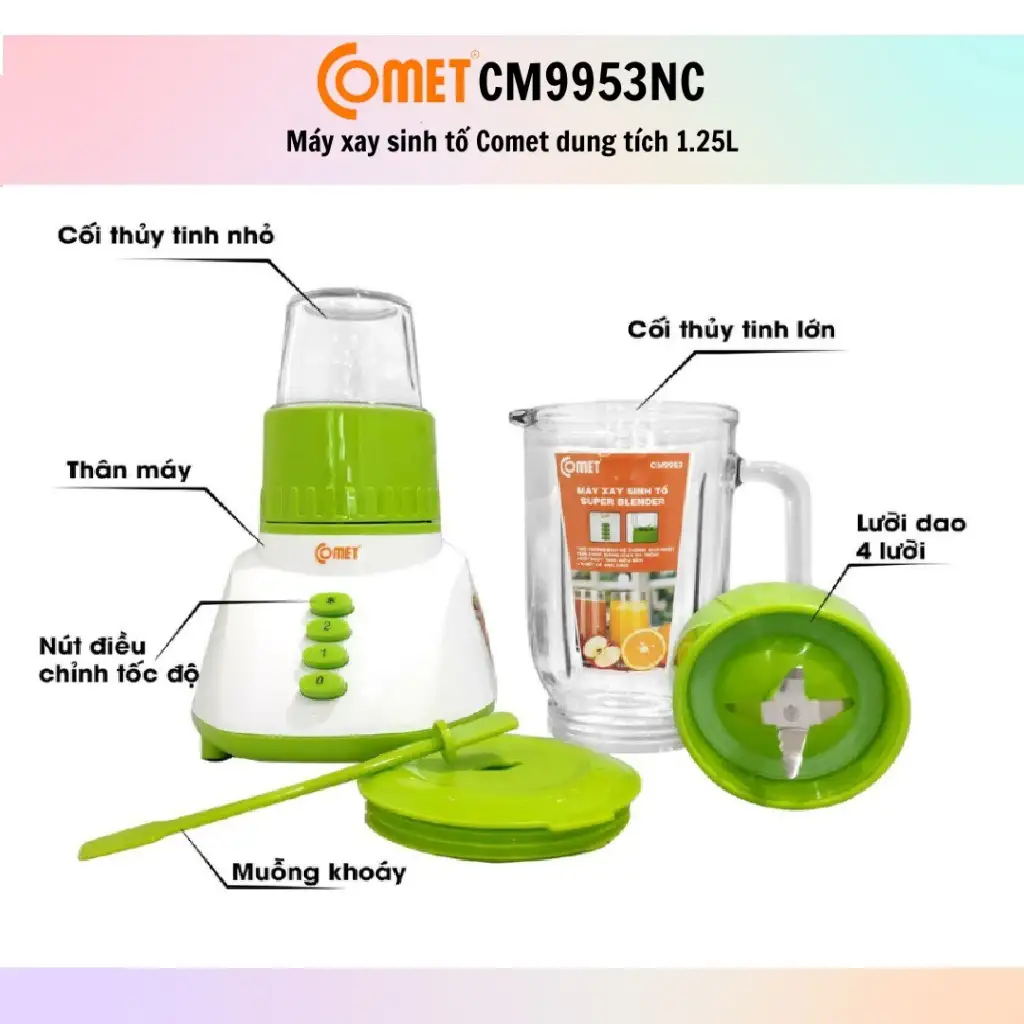 Phụ kiện máy xay Sinh Tố COMET CM9953 CM9956 CM9986 CM9976 CM9828 CM9978 Phụ kiện máy xay Sinh Tố COMET