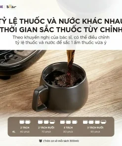 Ấm Sắc Thuốc Bắc HTM-4H40X 4 lít Bear Siêu Sắc Thuốc Ấm Sắc Thuốc Ấm Nấu Thuốc Bắc Siêu Nấu Thuốc Nam Ấm Điện Sắc Thuốc