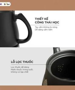 Ấm Sắc Thuốc Bắc HTM-4H40X 4 lít Bear Siêu Sắc Thuốc Ấm Sắc Thuốc Ấm Nấu Thuốc Bắc Siêu Nấu Thuốc Nam Ấm Điện Sắc Thuốc