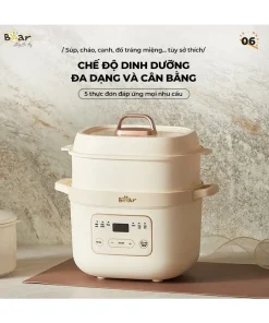 Nồi Nấu Cháo Chậm Bear 1.6L SB-NNC16