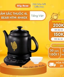 Ấm Sắc Thuốc Bằng Điện BEAR 4.0L