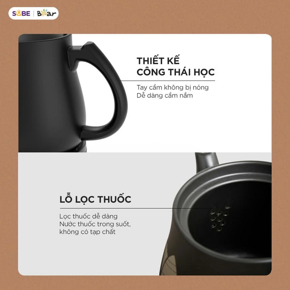 Ấm Sắc Thuốc Bắc HTM-4H40X 4 lít Bear Siêu Sắc Thuốc Ấm Sắc Thuốc Ấm Nấu Thuốc Bắc Siêu Nấu Thuốc Nam Ấm Điện Sắc Thuốc