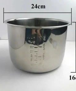 Lòng nồi áp suất Inox 6L Ruột nồi áp suất Inox nồi áp suất điện 6lit 5lít các hãng Khaluck Sunhouse