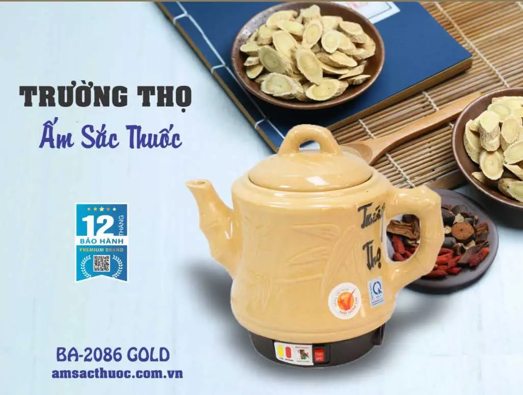 Ấm sắc thuốc Trường Thọ BA-2086G 3.2 lít