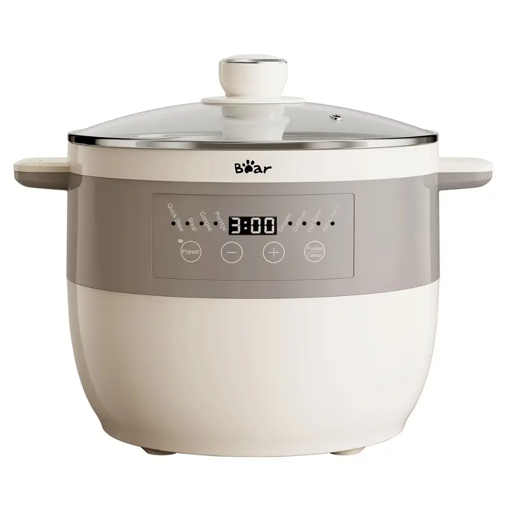 Nồi Nấu Chậm 2.5L Đa Năng Bear DDZ-B25Q3 (KÈM XỬNG HẤP) - Hàng Chính Hãng Nồi Nấu Chậm 2.5L Đa Năng Bear DDZ-B25Q3 (KÈM XỬNG HẤP) - Hàng Chính Hãng - Ảnh 3