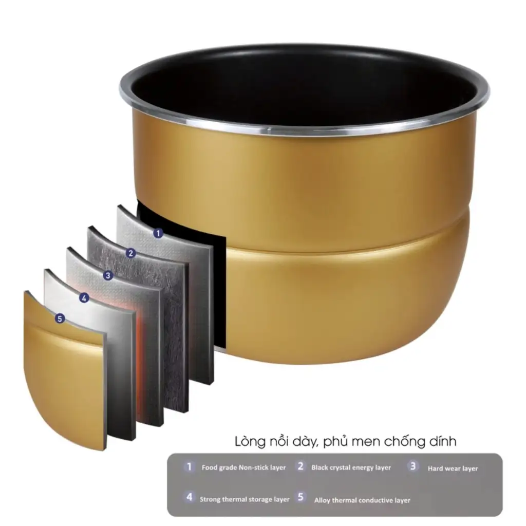 Lòng nồi áp suất cao ấp 6L Lòng nồi áp suất cao ấp 6L - Ảnh 4