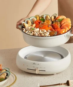 [Livestream] Bộ Nồi Lẩu Nướng Bear 3 khay 3in1 DHG-C40W2 - Hàng Chính Hãng-BH 18 Tháng