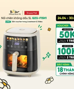 Alternative view of Nồi Chiên Không Dầu 5L Bear QZG-F15H1 - Hàng Chính Hãng