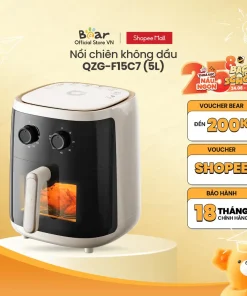 Nồi Chiên Không Dầu 5L Bear QZG-F15C7 - Hàng Chính Hãng