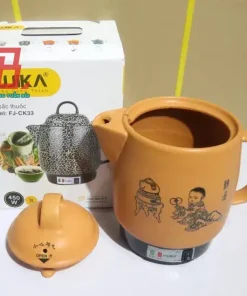 Ấm sắc thuốc điện Fujika 3 lít MÀU VÀNG GỐM SỨ