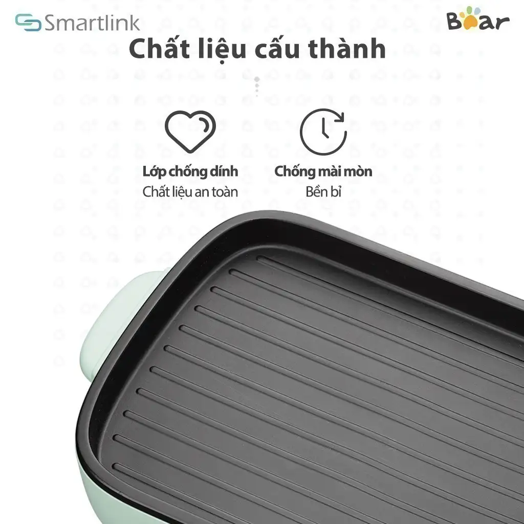 Bếp Nướng Lẩu Điện 3L Đa Năng 2in1 Bear DKL-C15G1 - Chính Hãng - BH 18 Tháng Bếp Nướng Lẩu Điện 3L Đa Năng 2in1 Bear DKL-C15G1 - Chính Hãng - BH 18 Tháng - Ảnh 9