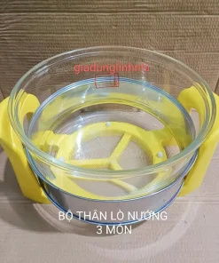 Thân Đầu Lò Nướng Thủy Tinh Dung Tích 12-17 lít