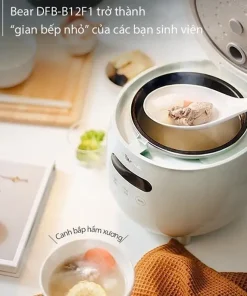 Nồi cơm điện MINI 0.3L (dung tích tổng 1.2L) Bear DFB-B12F1 - Hàng chính hãng