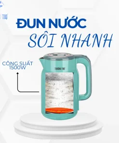 Ấm Siêu Tốc Trường Thọ BA-8388 2 lít Inox 304 2 lớp chống nóng