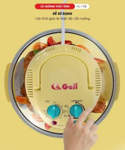 Alternative view of Thân Nồi Thủy Tinh Lò Nướng Gali 12L-15L Chính Hãng Chịu Nhiệt Cao Thay Dễ Dàng