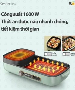 Bếp Nướng Lẩu Điện 3L Đa Năng 2in1 Bear DKL-C15G1 - Chính Hãng - BH 18 Tháng Bếp Nướng Lẩu Điện 3L Đa Năng 2in1 Bear DKL-C15G1 - Chính Hãng - BH 18 Tháng