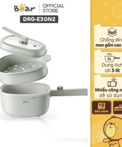 Nồi điện đa năng Bear 3L 1000W DRG-E30N2 - Hàng Chính Hãng Nồi điện đa năng Bear 3L 1000W DRG-E30N2 - Hàng Chính Hãng