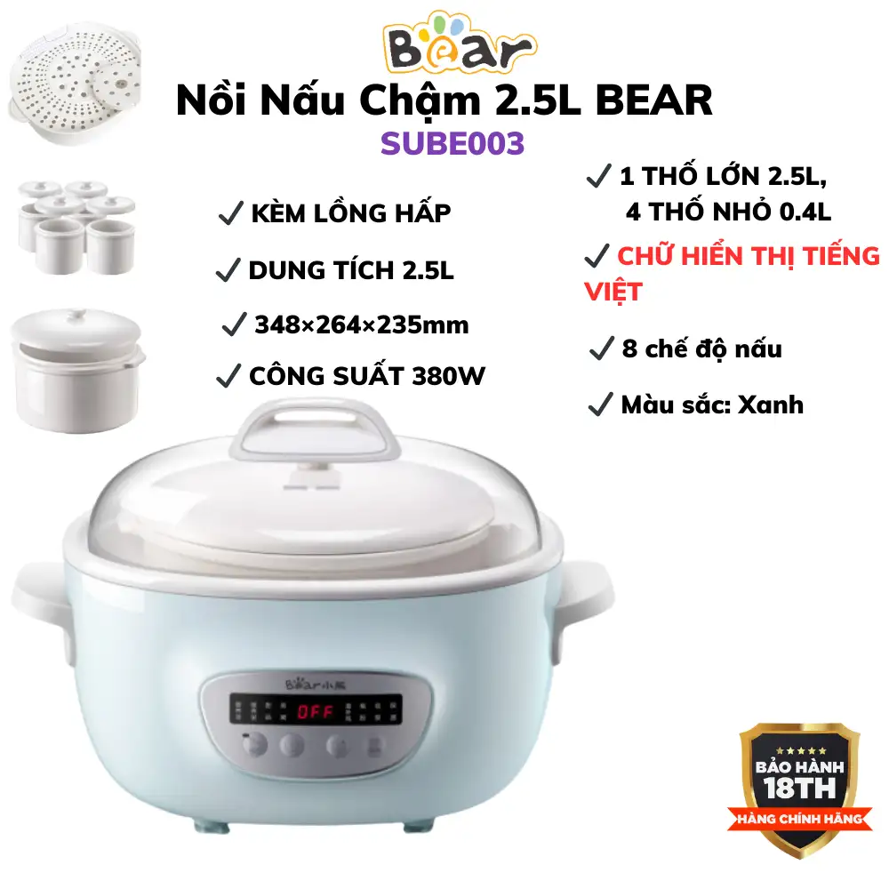 NồiSUBE003 2.5L-Xanh
