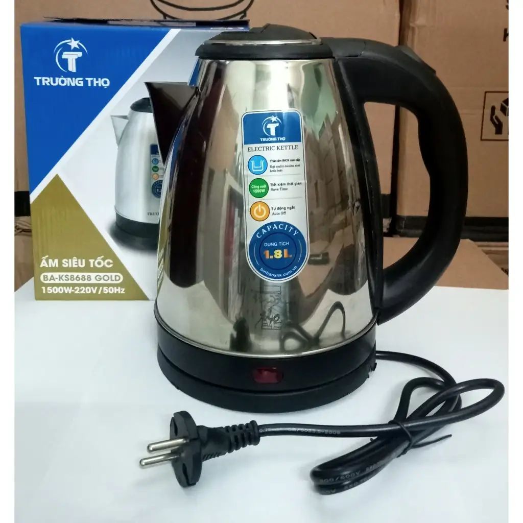 Ấm Siêu Tốc Trường Thọ BA 8688 Ấm Siêu Tốc Trường Thọ BA 8688