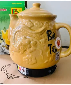 Ấm Sắc Thuốc Trường Thọ Bát Tiên Rồng Vàng 3.2 lít