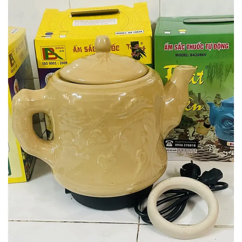 ẤM SẮC THUỐC TRƯỜNG THỌ TÙNG TRÚC 3.2L TẶNG VÒNG SỨ ẤM SẮC THUỐC TRƯỜNG THỌ TÙNG TRÚC 3.2L TẶNG VÒNG SỨ - Ảnh 2