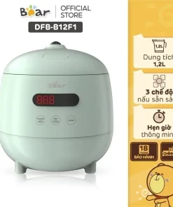 Nồi cơm điện MINI 0.3L (dung tích tổng 1.2L) Bear DFB-B12F1 - Hàng chính hãng