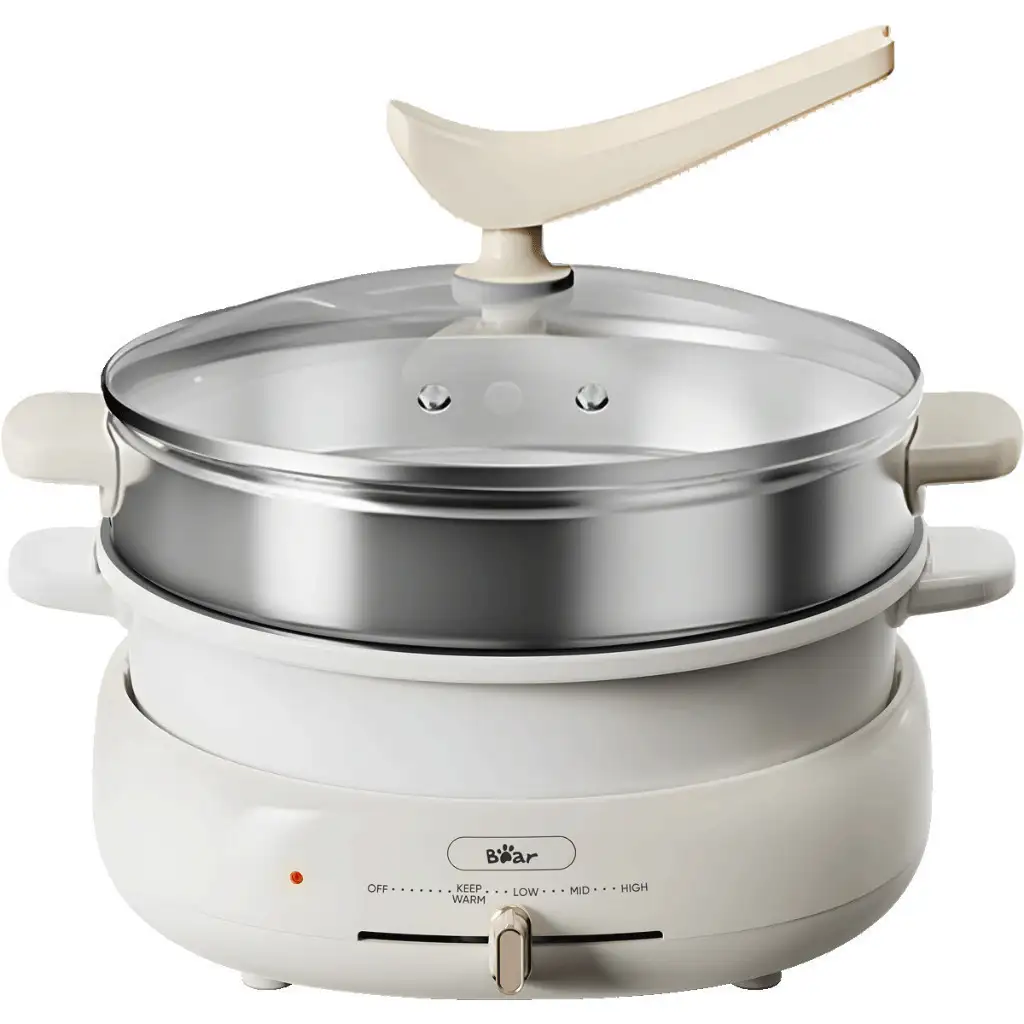 Bộ Nồi Lẩu Nướng Bear 3 khay 3in1 DHG-C40W2