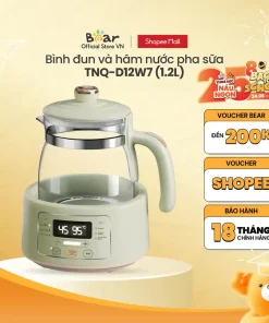 Máy Đun Nước Đa Năng Bear TNQ-D12W7 Máy Hâm Sữa Thông Minh Khử Clo Pha Sữa An Toàn Cho Bé Dễ Dàng Sử Dụng