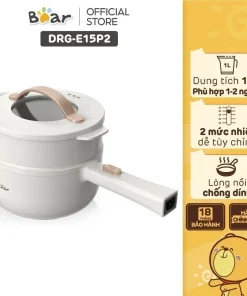 Nồi nấu đa năng 1.6L Bear DRG-E15P2 800W (kèm xửng hấp) - Hàng Chính Hãng