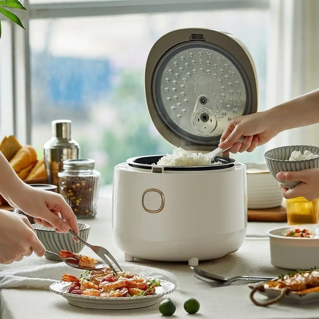 Nồi Cơm Điện 1.5L (lòng nồi 4L) Bear DFB-C40K6 - Hàng chính hãng -BH 18 tháng Nồi Cơm Điện 1.5L (lòng nồi 4L) Bear DFB-C40K6 - Hàng chính hãng -BH 18 tháng - Ảnh 7