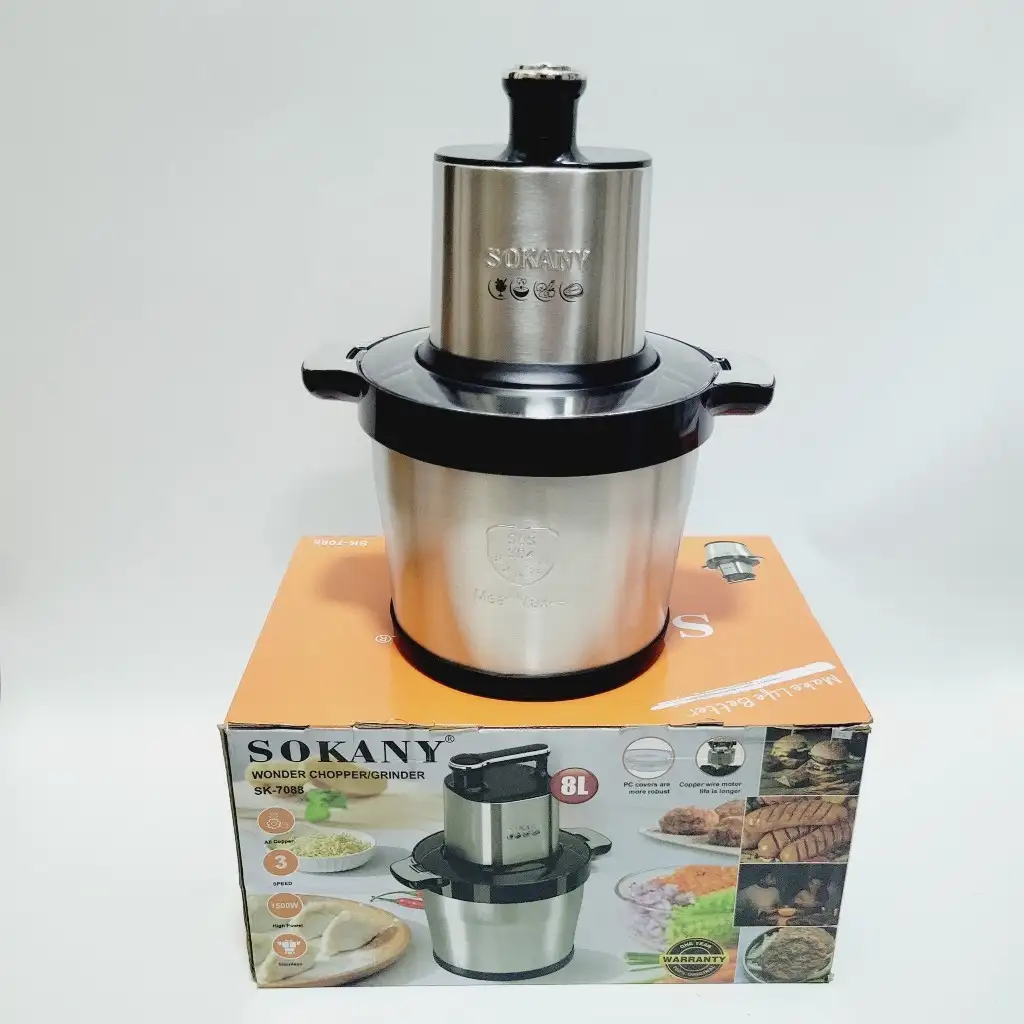Máy xay thịt giò chả 8L Sokany SK-7088 1500W inox 304 Máy xay thịt giò chả 8L Sokany SK-7088 1500W inox 304 - Ảnh 2
