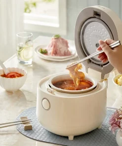 Nồi cơm điện MINI 0.5L (2 người ăn) (dung tích tổng 1.6L) Bear DFB-C16K1 - Hàng Chính Hãng