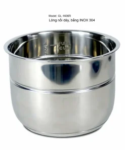 Lòng nồi áp suất Inox 6 Lít Chính hãng Lòng nồi áp suất nhôm siêu dày phủ men chống dính an toàn