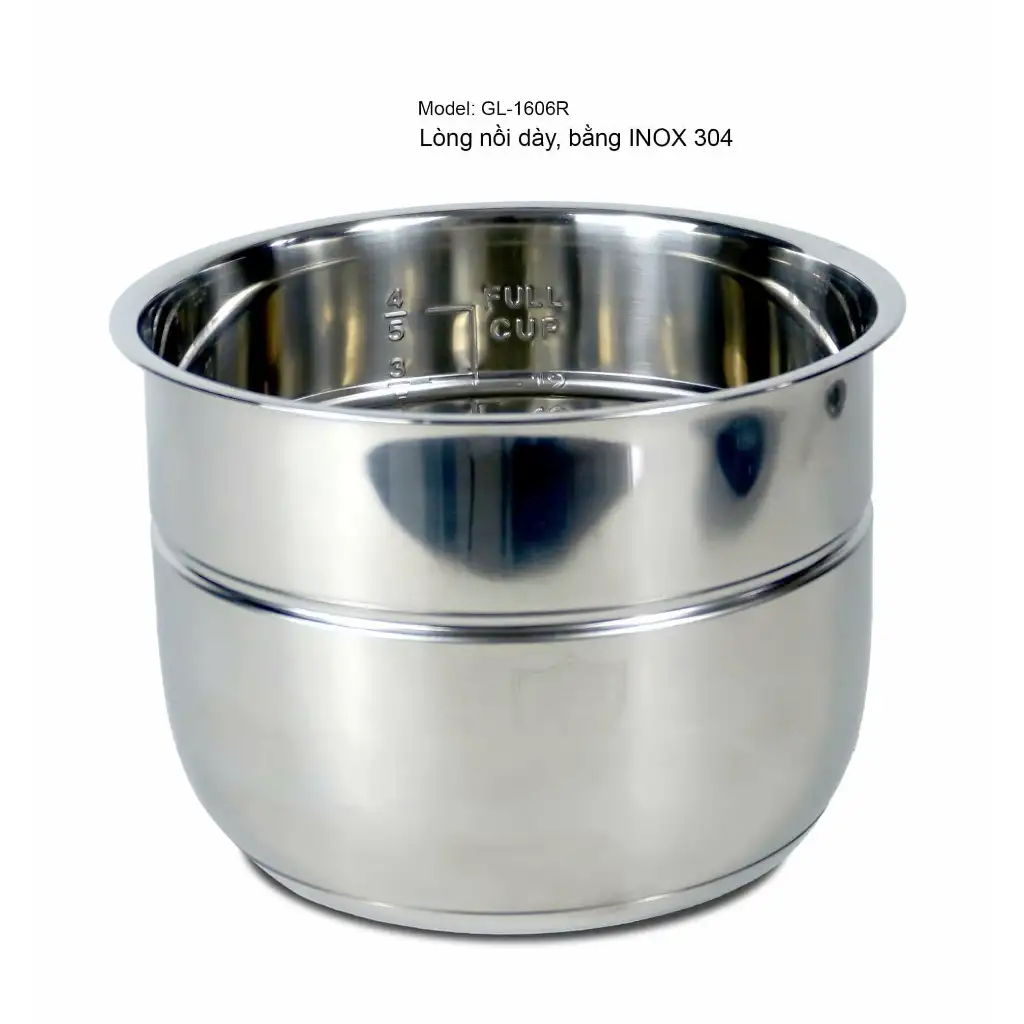 Lòng nồi áp suất cao ấp 6L THAY RUỘT NỒI ÁP SUẤT ĐIỆN 6 LÍT BẰNG INOX 304