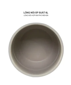 Alternative view of Lòng nồi áp suất Inox 6 Lít Chính hãng Lòng nồi áp suất nhôm siêu dày phủ men chống dính an toàn