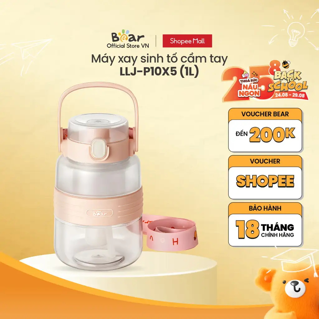 Máy Xay Sinh Tố Cầm Tay LLJ-P10X5 - Hàng Chính Hãng Máy Xay Sinh Tố Cầm Tay LLJ-P10X5 - Hàng Chính Hãng