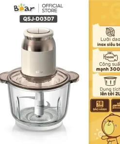 Máy xay thịt, thực phẩm 2L Bear QSJ-D03D7 - Hàng chính hãng