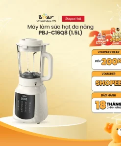 Máy làm sữa hạt đa năng 1.5L Bear PBJ-C16Q8 - Hàng Chính Hãng