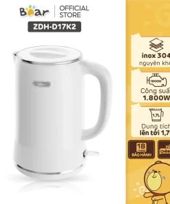 Ấm Đun Siêu Tốc 1.7L Bear ZDH-D17K2 - Hàng Chính Hãng