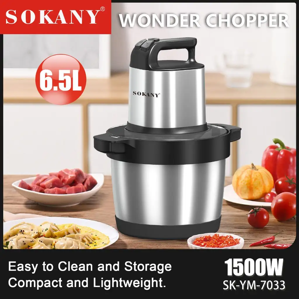 Máy xay thịt giò chả 6.5L Sokany SK-7033
