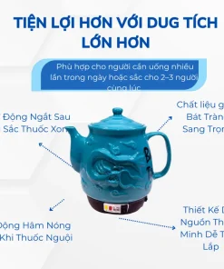 Ấm Sắc Thuốc Tự Động Bát Tiên Rồng 3.2L BA-2086V